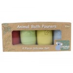 Bath Pourers Silicone Animals - 4pc Set