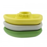 Bath Boats 3pc - Silicone - Green