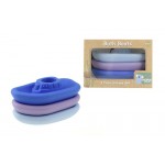 Bath Boats 3pc - Silicone - Blue