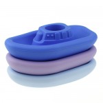 Bath Boats 3pc - Silicone - Blue