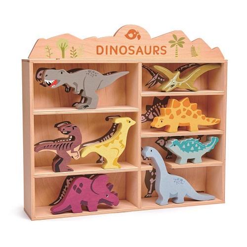 dinosaur wooden toy box