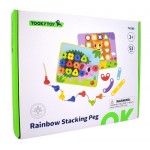 Stacking Pegs Rainbow 