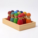 Rainbow Friends Cherrywood 12pc - Grimm's Toys