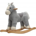 Rocking Horse - Soft Plush Grey