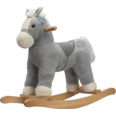 Rocking Horse - Soft Plush Grey