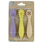 Sensory Silicone Licking Spoons - Purple