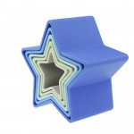 Stacking Stars - Silicone - Blue