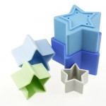 Stacking Stars - Silicone - Blue