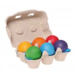 6 Wooden Balls Rainbow - Grimms' Toys