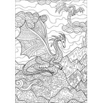 Mindful Colouring - Dragon Tales Mindful Colouring - Dragon Tales