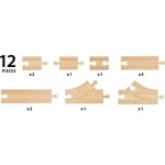 Train - Wooden Track Starter Pack 12 pieces - Brio Wooden Railway 36099 Train - Wooden Track Starter Pack 12 pieces - Brio Wooden Railway 36099