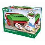 Train - Train Garage with Handle - Brio Wooden Railway 33474