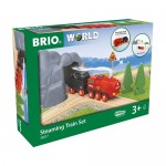 Train - Steaming Train Set 24pc - Brio Wooden Trains 36017