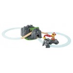 Train - Crane & Mountain Tunnel - Brio Wooden Trains 33889