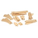 Train - Wooden Track Expansion Pack Intermediate 16pc  - Brio Wooden Trains 33402