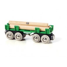 Train - Lumber Loading Wagon - Brio Wooden Trains 33696