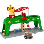 Train - Container Crane 6pc - Brio Wooden Railway 33996