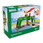 Train - Container Crane 6pc - Brio Wooden Railway 33996