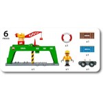 Train - Container Crane 6pc - Brio Wooden Railway 33996