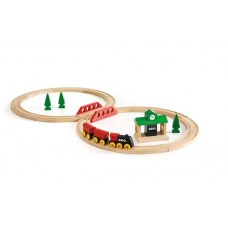 Train - Classic Fig 8 Set 22 pc - Brio Wooden Trains 33028