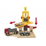 Train - Freight Goods Station 6 pc - Brio Wooden Railway 33280