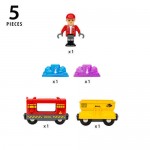 Train - Gemstone Cargo Train 5 pc - Brio Wooden Railway 36133 Coming April 2026