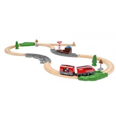 Train - Pullback Train Set 28 pc - Brio Wooden Trains 36102  Coming April 2026