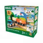Train - Starter Lift & Load Set A 19 pieces - Brio Wooden Trains 33878