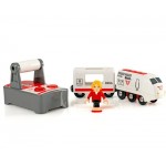 Train - Travel Train Remote Control 4pc - Brio Wooden Railway 33510