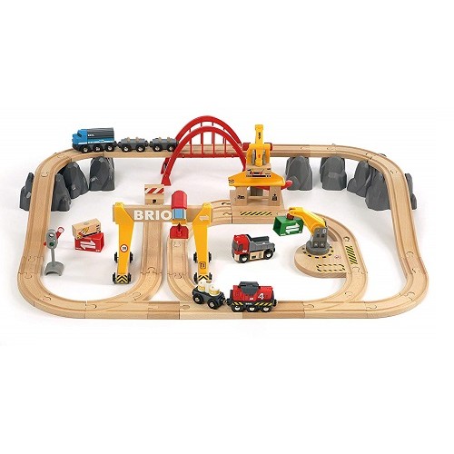 deluxe wooden train