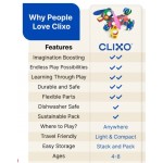 Clixo Crew Pack - Blue + Green 30 Piece Magnetic Construction Pack