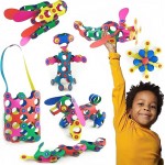 Clixo Rainbow Pack - 42 Piece Magnetic Construction Pack