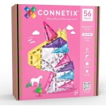 Connetix - Magnetic Construction - Glitter Unicorn Pack 56 pc NEW