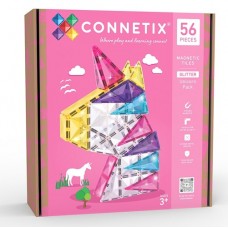 Connetix - Magnetic Construction - Glitter Unicorn Pack 56 pc NEW