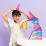 Connetix - Magnetic Construction - Glitter Unicorn Pack 56 pc NEW
