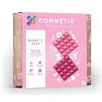 Connetix - Magnetic Construction - 2 pc Base Plate Pack Pink + Berry Connetix - Magnetic Construction - 2 pc Base Plate Pack Pink + Berry
