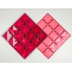 Connetix - Magnetic Construction - 2 pc Base Plate Pack Pink + Berry Connetix - Magnetic Construction - 2 pc Base Plate Pack Pink + Berry