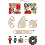 Nuts & Bolts Builder Set Wood Vehicle BIO - Quercetti 80730