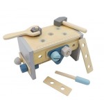 Tool Box & Tool Bench Take Along  2 in 1 - Wooden