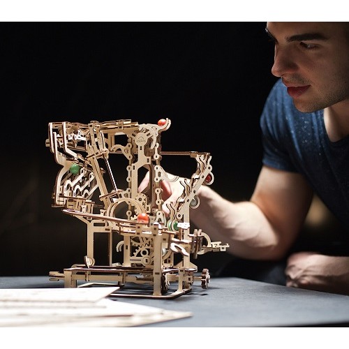 UGears Marble Run Chain Hoist from who what why