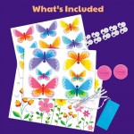 3D Glow Butterfly Canvas - KidzMaker - 4M