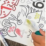 Colouring Mat Silicone - Sensory Mat Wild Digits - Hey Doodle