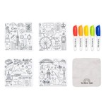 Colouring Mat Silicone - The Tinies Set of 4 Mats