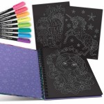 Colouring Book Black Pages - Nebulous Stars