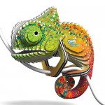 Eugy - Chameleon - 3D Cardboard Model