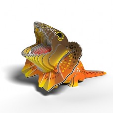 Eugy - Frilled Lizard - 3D Cardboard Model