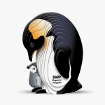 Eugy - Penguin Emperor - 3D Cardboard Model