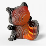 Eugy - Red Panda - 3D Cardboard Model