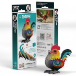 Eugy - Rooster - 3D Cardboard Model