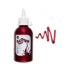 Glitter Paint 250g - Red - Educational Colours
